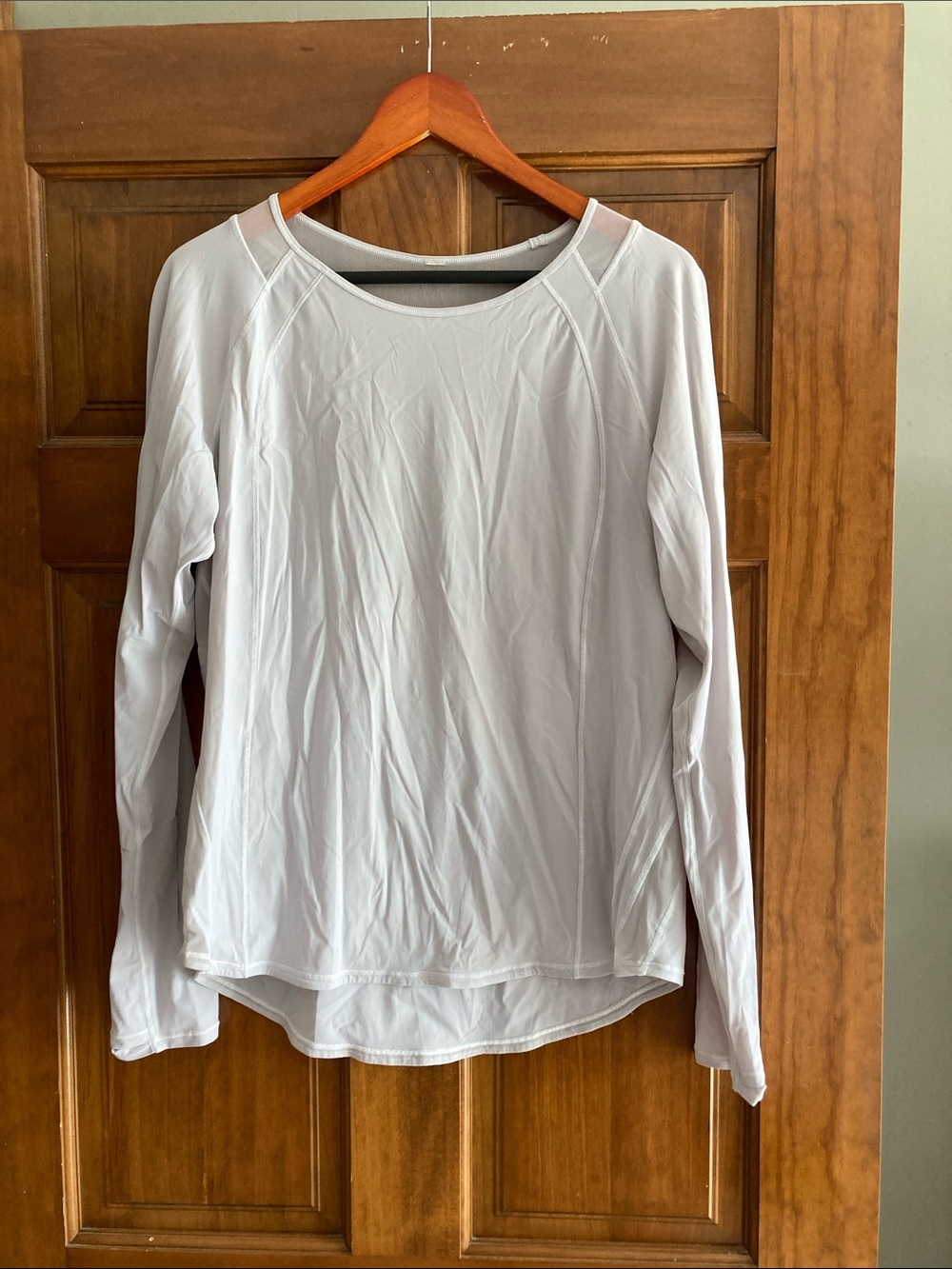 lululemon athletica white Long-Sleeve Performance Top